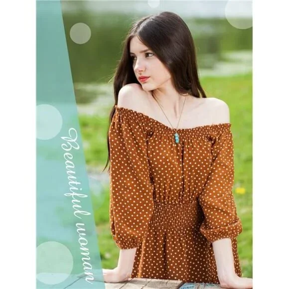 6 Pcs Boho Necklaces for Women Gold and Turquoise Necklace Suede Choker Western - Picture 5 of 6